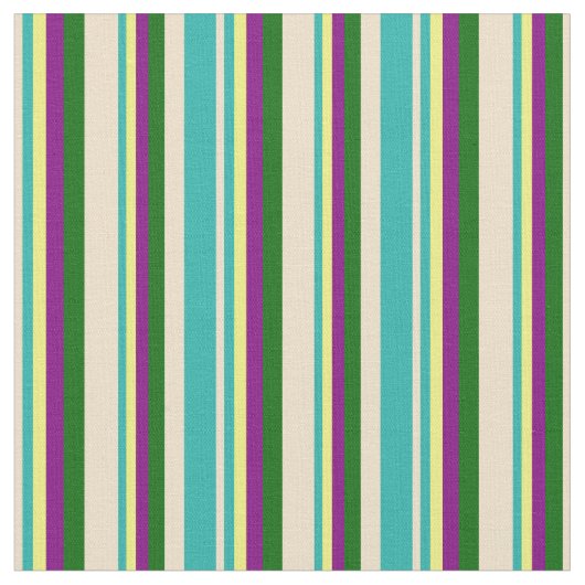 Tissu Tan, Vert clair, Jaune, Violet & Vert foncé (Fermer)