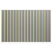 Tissu Tan, vert clair, marron, bleu et noir (Fat Quarter)