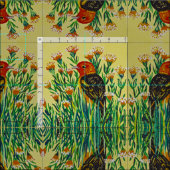 Tissu Tanager de l'Ouest (Carreau)