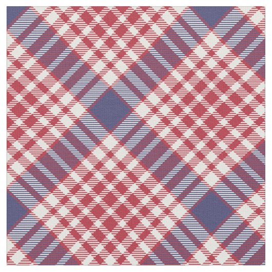 Tissu Tartan bleu bleu rouge (Fermer)