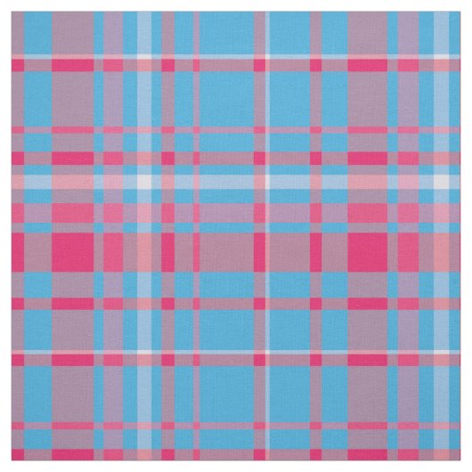 Tissu Tartan bleu et rouge (Échantillon)