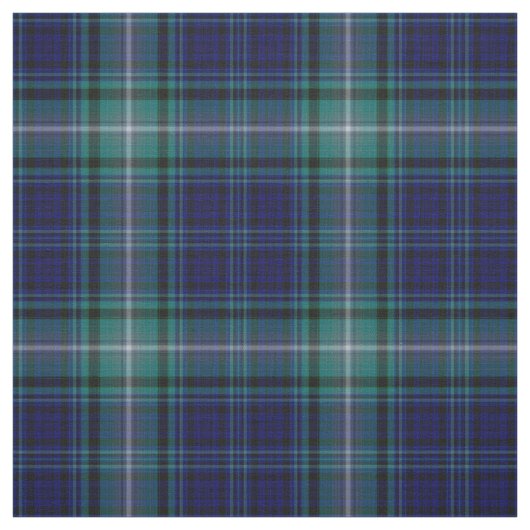Tissu - Tartan bleu et vert (Échantillon)