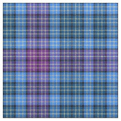 Tissu - Tartan bleu rose violet vert (Détail)