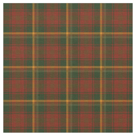 Tissu Tartan de feuille d'érable canadien (Fermer)