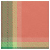 Tissu Tartan de pastèque (Fermer)