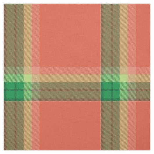 Tissu Tartan de pastèque (Échantillon)