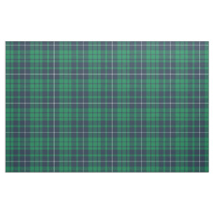 Tissu Tartan écossais vert bleu à carreaux
