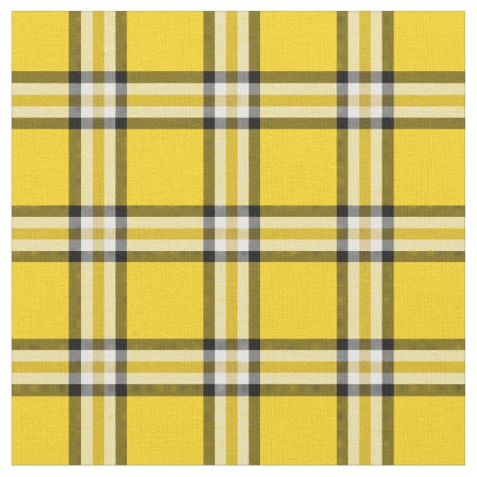 Tissu Tartan jaune de plaid (Fermer)