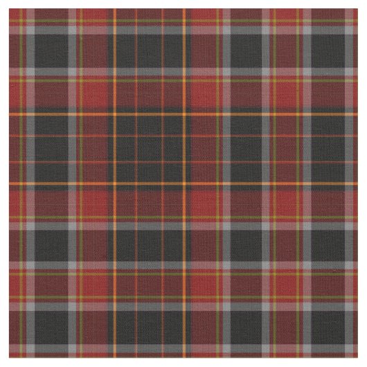 Tissu Tartan jaune gris rouge (Fermer)