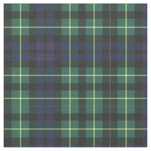 Tissu - Tartan jaune, vert et bleu (Fermer)