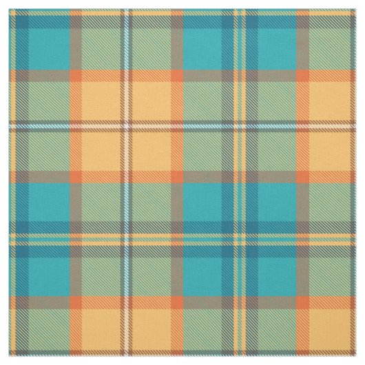 Tissu Tartan Martin-pêcheur (Échantillon)