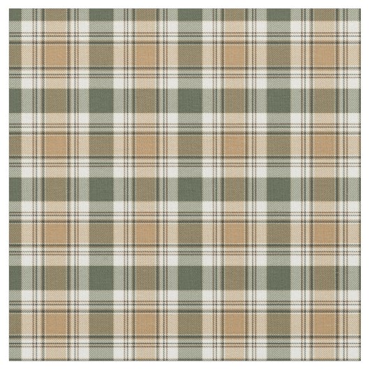 Tissu Tartan Plaid - Tons Terre (Fermer)