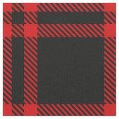 Tissu Tartan plat XL rouge et noir (Fermer)