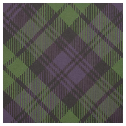 Tissu Tartan pourpre et vert (Échantillon)