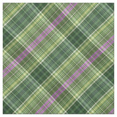 Tissu Tartan rayé violet et vert lumineux (Échantillon)