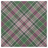 Tissu Tartan rose et vert-foncé de chèvrefeuille (Échantillon)