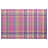 Tissu Tartan rose, or et bleu (Fat Quarter)