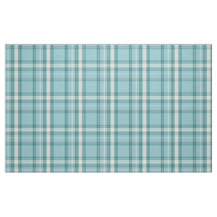 Tissu Tartan turquoise et vert