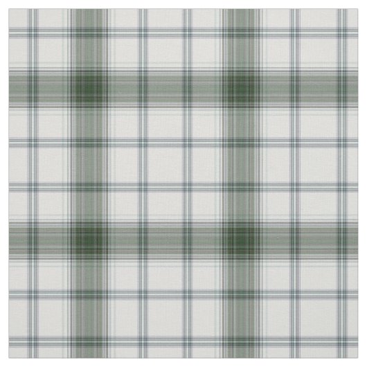 Tissu Tartan vert gris blanc (Échantillon)