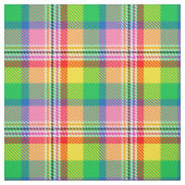 Tissu Tartan vert rose (Échantillon)