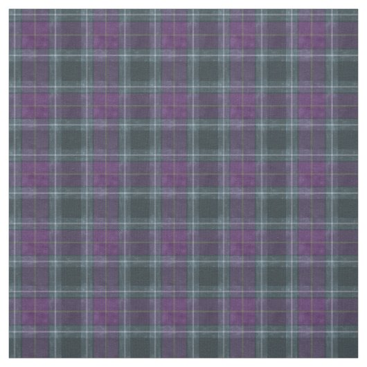 Tissu Tartan Violet Vert Crépuscule (Échantillon)