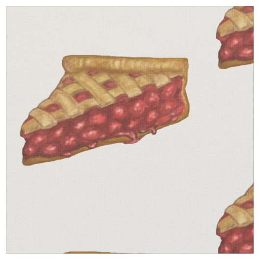 Tissu Tarte aux cerises (Fermer)