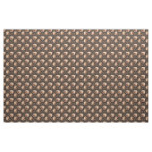 Tissu Tasses à café sur Brown foncé (Yard)
