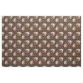 Tissu Tasses à café sur Brown foncé (Fat Quarter)