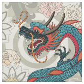 Tissu tatouage de dragon clair (Fermer)