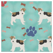 Tissu Tatouage Wire Fox Terrier (Fermer)