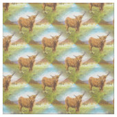 Tissu Taureau des montagnes (Échantillon)