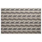 Tissu Taureau du Holstein d'impression et copie du 19ème (Fat Quarter)
