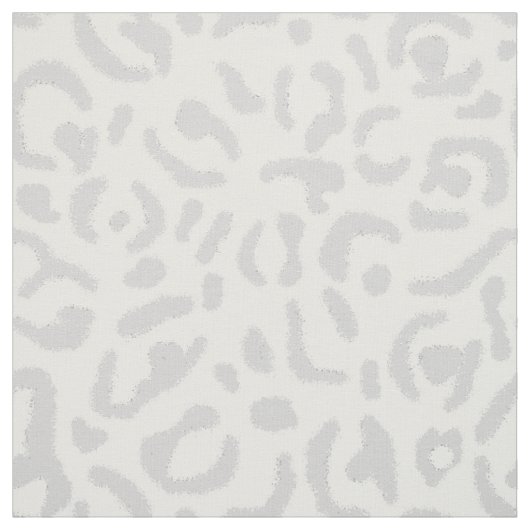 Tissu Tcheetah gris et blanc (Échantillon)