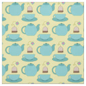 Tissu Tea Cup et Pot Cute Café Barista (Échantillon)