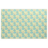 Tissu Tea Cup et Pot Cute Café Barista (Fat Quarter)