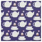 Tissu Tea Cup et Pot Cute Café Barista (Échantillon)