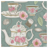 Tissu Tea Party vintage (Fermer)