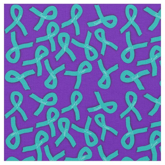 Tissu Teal Ribbons (Fermer)