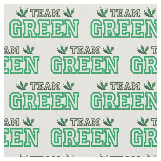 Tissu TEAM GREEN Chili (Fermer)