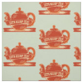 Tissu Teapot Drôle Thé à Boire (Échantillon)