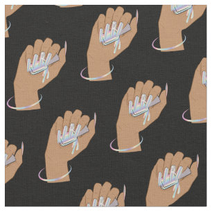 Tissu technicien de ongles, artiste ongles salon beauté