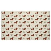 Tissu Teckel lisse rouge 2 (Fat Quarter)
