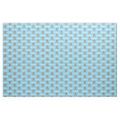 Tissu Teddy Bear Nom bleu personnalisé (Fat Quarter)