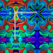 TISSU TELA DE ALGODON PEINADO, LINO POLYESTER (Carreau)