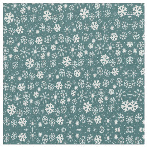 Tissu Tempête De Neige Dans Le Bleu Aqua