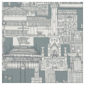 Tissu Tempête gris foncé de Chicago toile (Fermer)