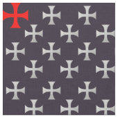 Tissu Templiers noirs Température Masonic Argent rouge v (Fermer)