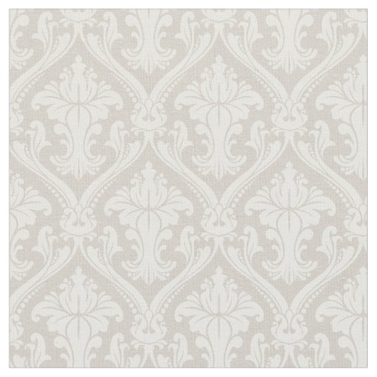 Tissu Tendance beige baroque damassé (Fermer)