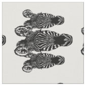 Tissu Tendance Zebra Herd sur Zebra Imprimer (Fermer)