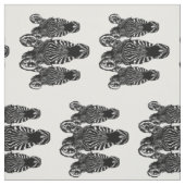 Tissu Tendance Zebra Herd sur Zebra Imprimer (Échantillon)